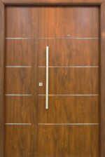 PUERTA Y MEDIA DELUXE WOOD CON DETALLES DE ALUMINIO - Imagen 3