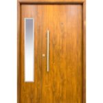 PUERTA Y MEDIA DELUXE WOOD LISA CON VIDRIO