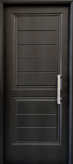 PUERTA CHAPA SIMPLE ECO 2 TABLEROS CIEGA - Imagen 2