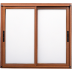 Ventana de Aluminio Símil Madera Corrediza