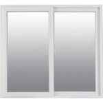 VENTANA PVC VIDRIO ENTERO CORREDIZA CONFORT CLIMA BLANCA DVH