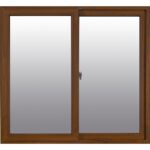 VENTANA PVC VIDRIO ENTERO CORREDIZA CONFORT CLIMA WOOD DVH