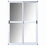 VENTANA VIDRIO ENTERO ALUMINIO CORREDIZA MODERNA - Imagen 2