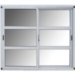 VENTANA VIDRIO HORIZONTAL ALUMINIO CORREDIZA MODERNA