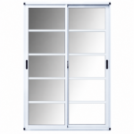 VENTANA VIDRIO HORIZONTAL ALUMINIO CORREDIZA MODERNA - Imagen 2