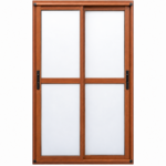VENTANA VIDRIO ENTERO ALUMINIO WOOD CORREDIZA MODERNA MAX - Imagen 2