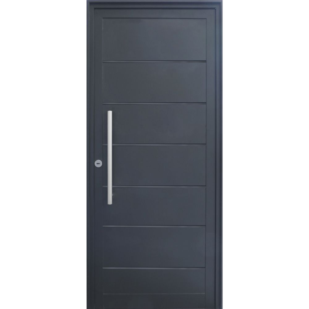 VS7003 PUERTA ALUMINIO MODERNA *INY* 7 TABLEROS STYLE - Imagen 1